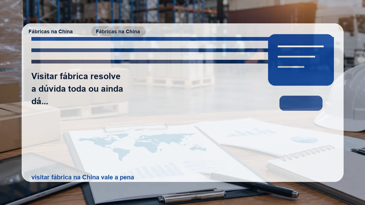 Ilustração editorial sobre visitar fábrica resolve a dúvida toda ou ainda dá para errar feio na produção?