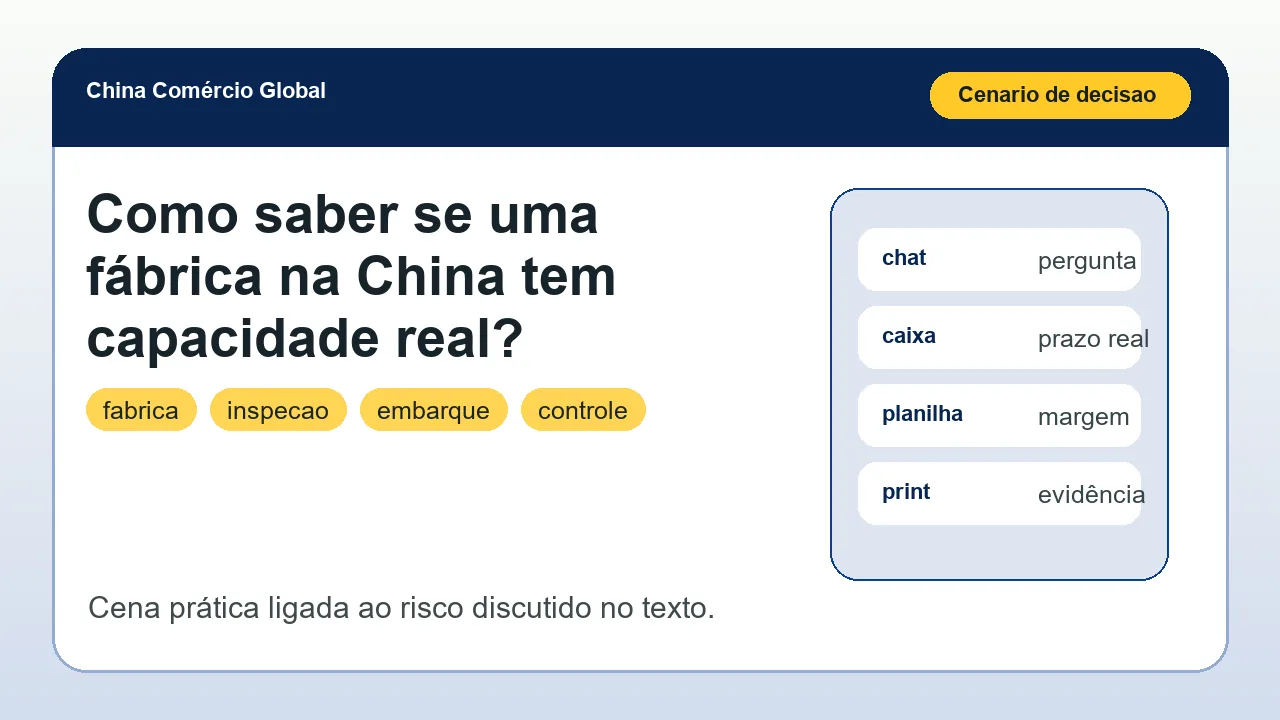 Cena de compra ligada ao artigo Como saber se uma fábrica na China tem capacidade real?