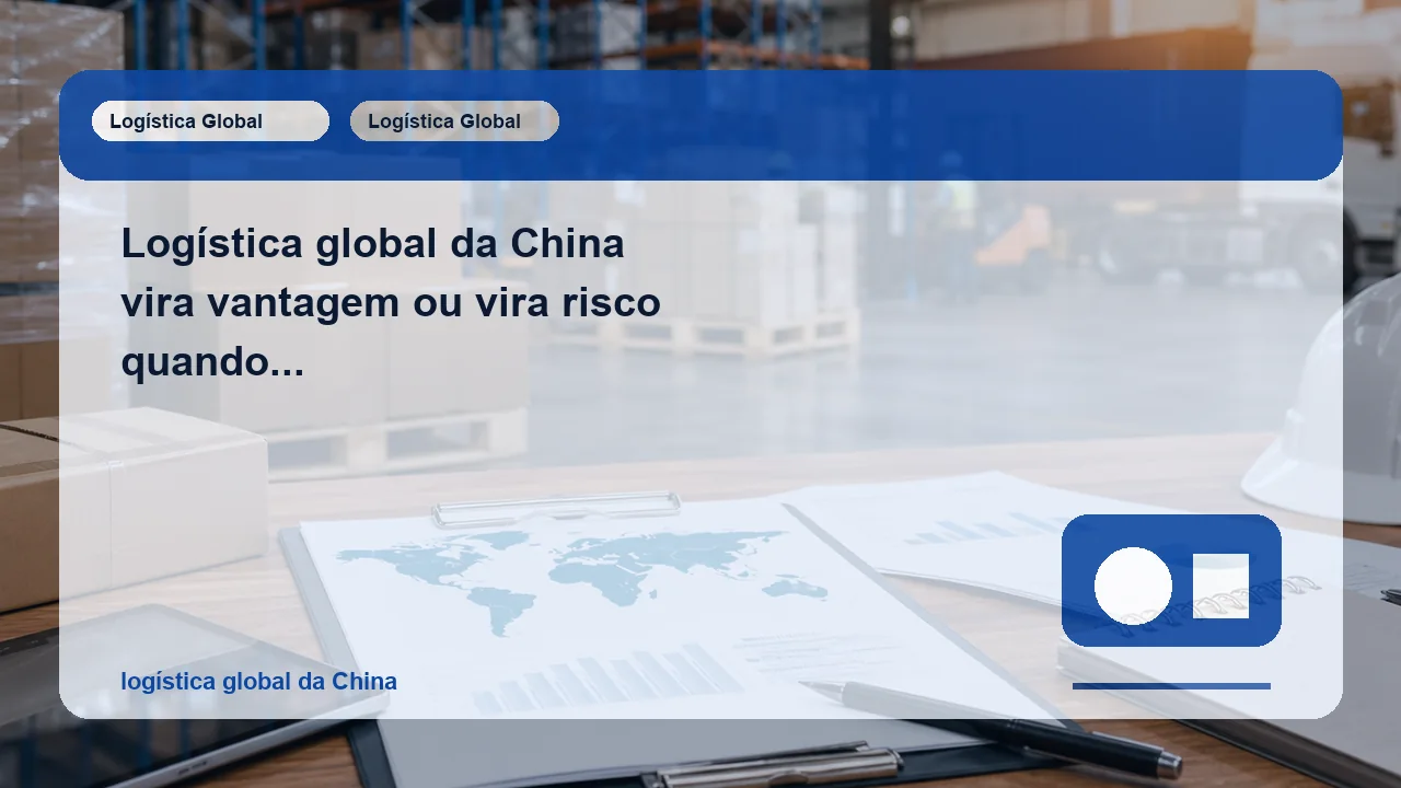 Logística global da China vira vantagem ou vira risco quando a operação cresce?
